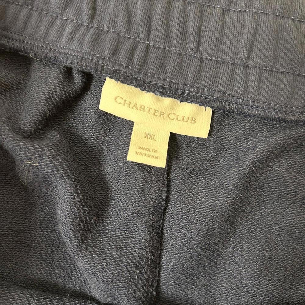 Charter Club l NWT French Terry Navy Joggers XXL - Picture 7 of 10